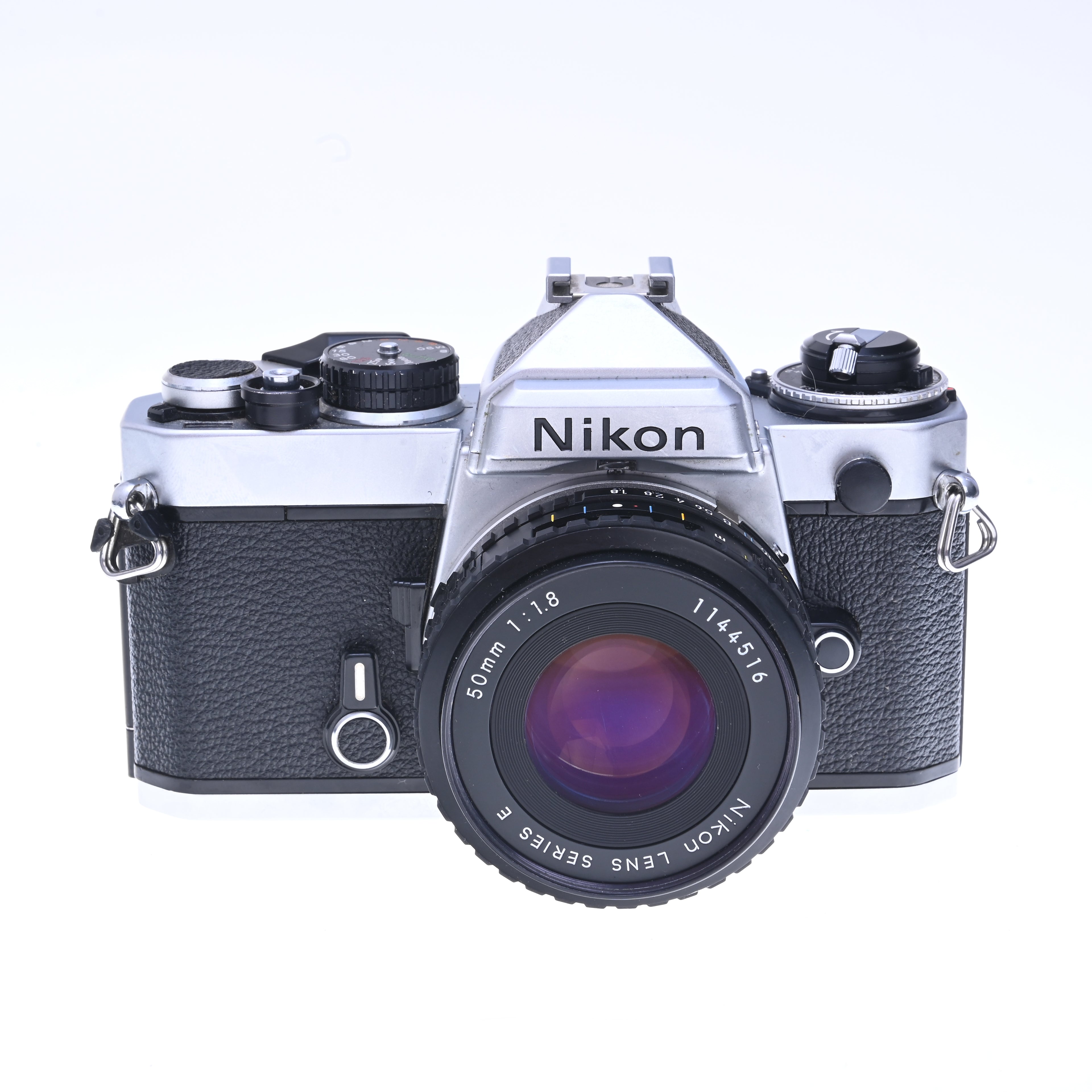 Nikon FE 35mm Film Camera with 50mm f/1.8 Series E Lens