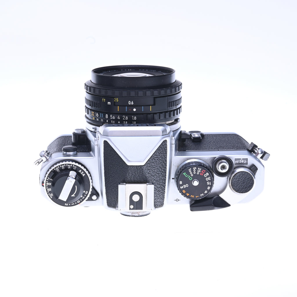 Nikon FE 35mm Film Camera with 50mm f/1.8 Series E Lens