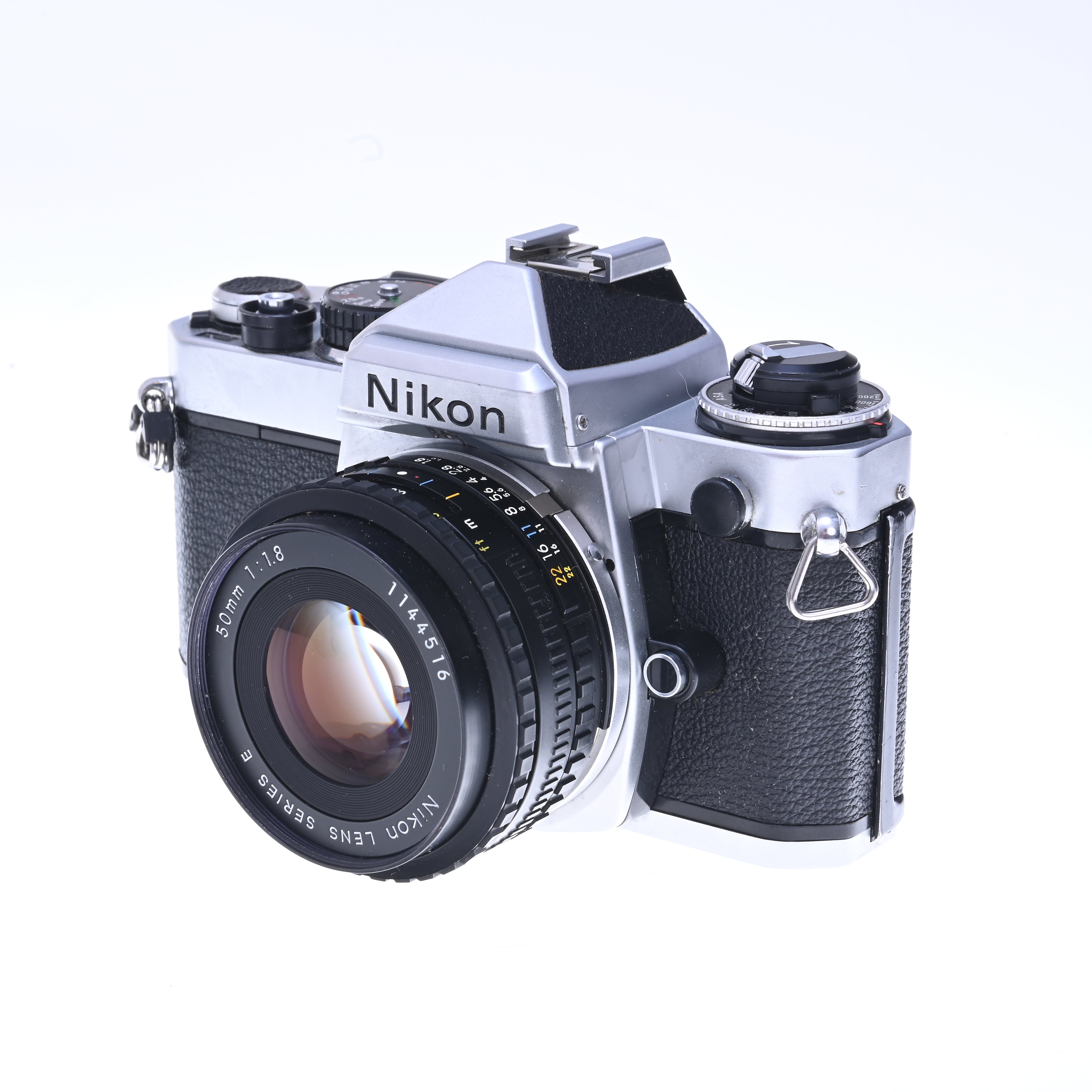 Nikon FE 35mm Film Camera with 50mm f/1.8 Series E Lens