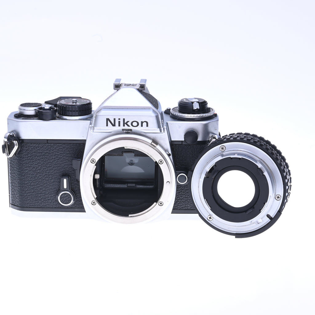 Nikon FE 35mm Film Camera with 50mm f/1.8 Series E Lens