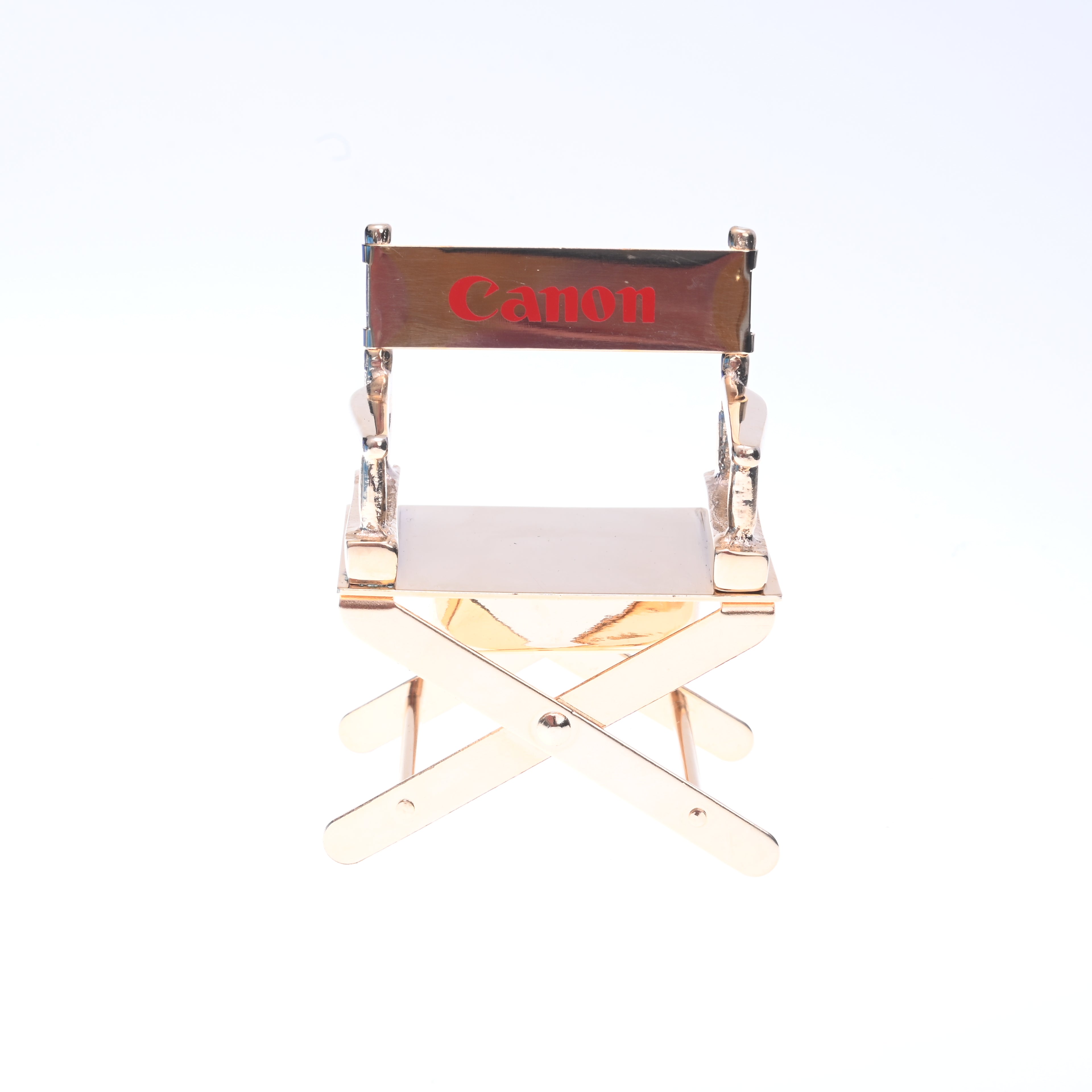 Canon Brass Director Chair Desktop Paperclip Holder